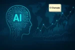 Clarivate AI research analytics with futuristic data visualization