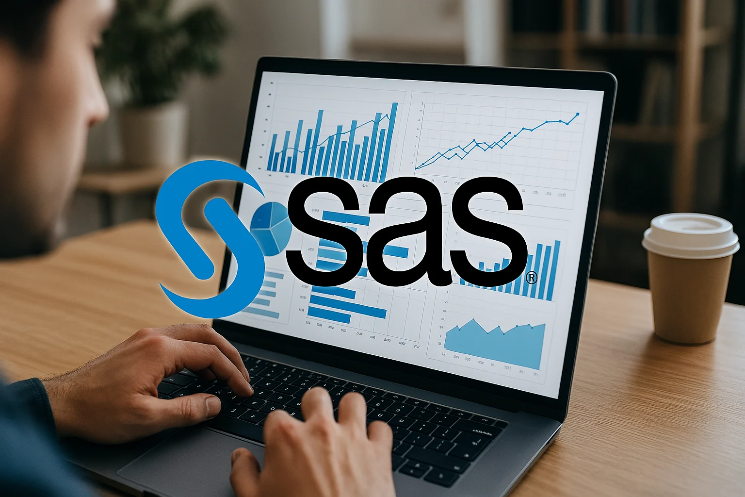 SAS Institute AI analytics platform with data visualization dashboard