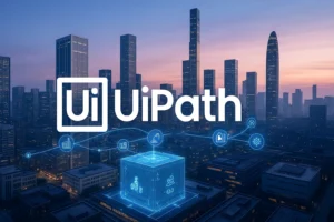 UiPath RPA bot automating tasks with AI technology