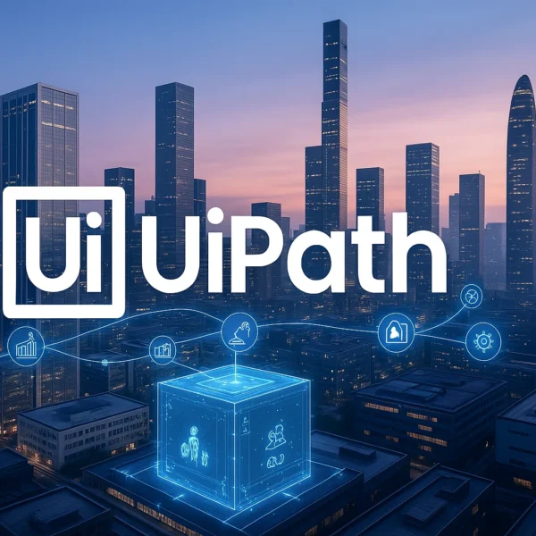 UiPath RPA bot automating tasks with AI technology